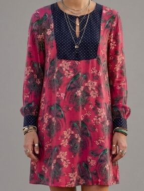 Anthropologie Maeve Light and Breezy Floral Mini Dress Size 4